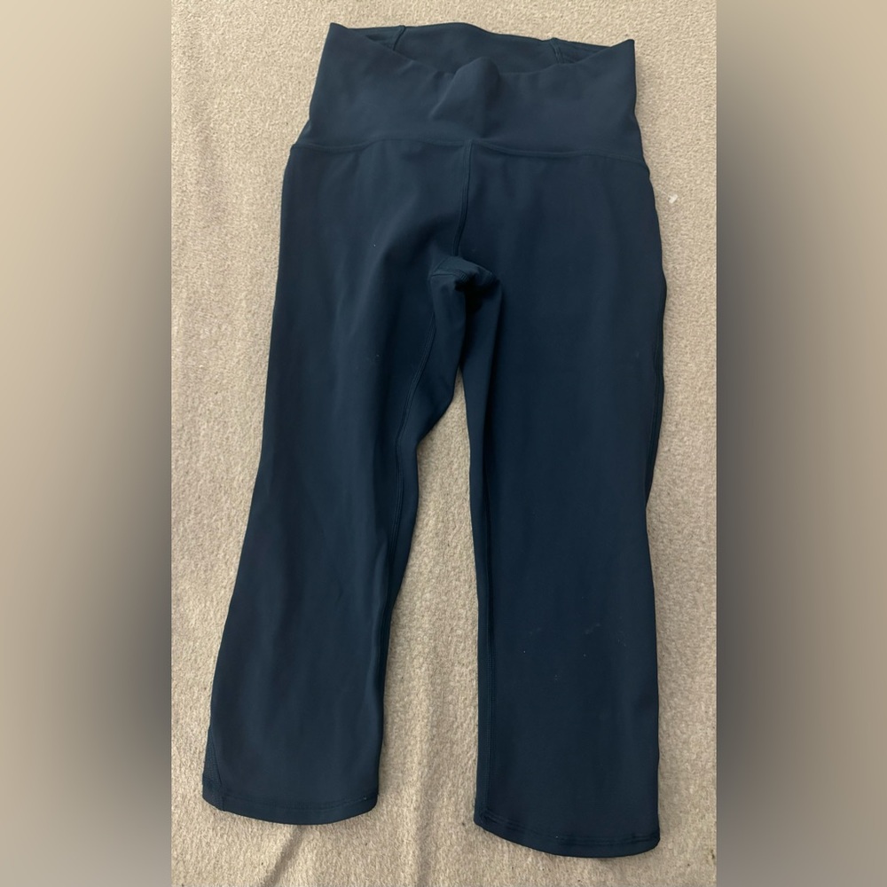 Lululemon Keep Score Mesh Crop 17" Blue High Rise Full On Luxtreme Size 4 - Picture 4 of 12